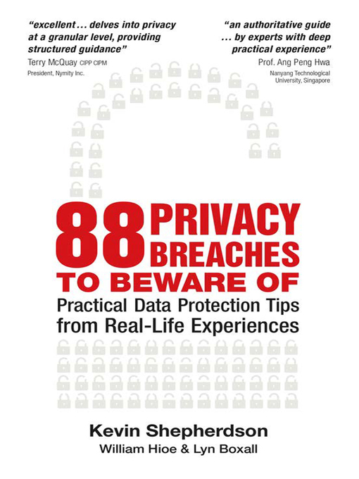 Title details for 88 Privacy Breaches to Beware Of by Kevin Shepherdson - Available